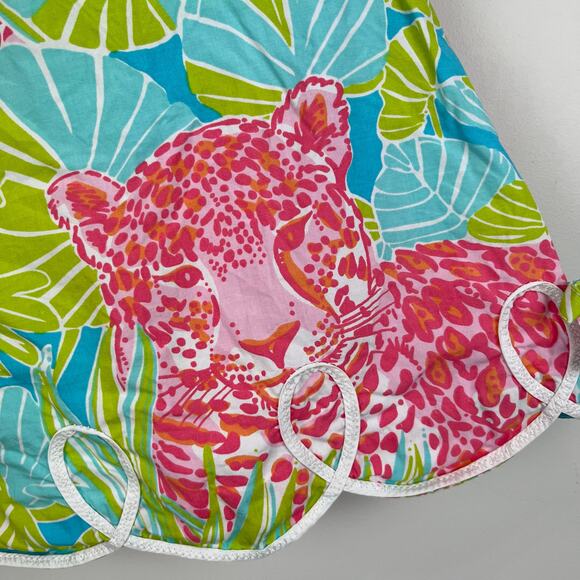 Lilly Pulitzer Girls Printed Multi Jungle Cat Shift Dress 3-6 Months - Picture 3 of 8